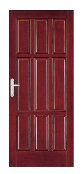 02-110九如  |門的藝術|防火鋼木玄關門|木質肚板