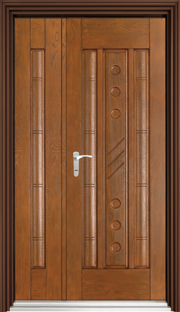 04-171福滿  |門的藝術|防火鋼木玄關門|陶瓷玻纖