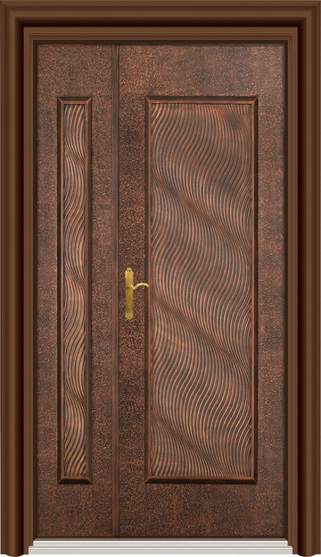 04-208漣漪  |門的藝術|防火鋼木玄關門|陶瓷玻纖