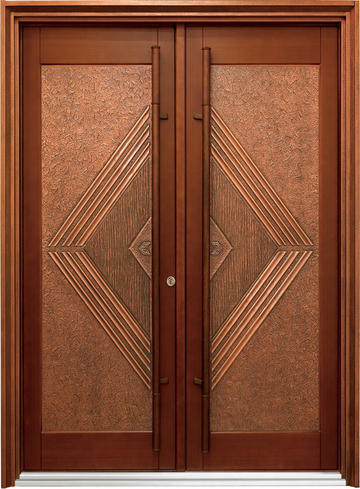 宙斯  |門的藝術|防火鋼木玄關門|框構銅雕版